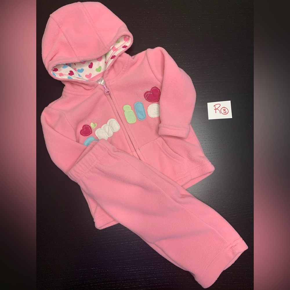 George 6-12m Pink Hooded Tracksuit